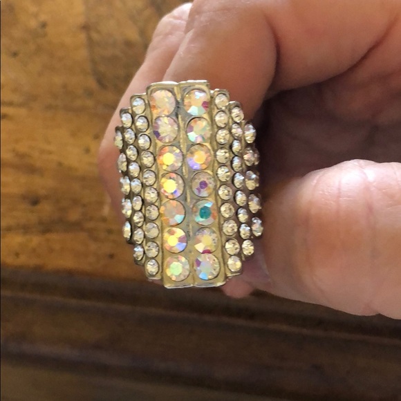 Faux diamond stretch ring - Picture 2 of 3
